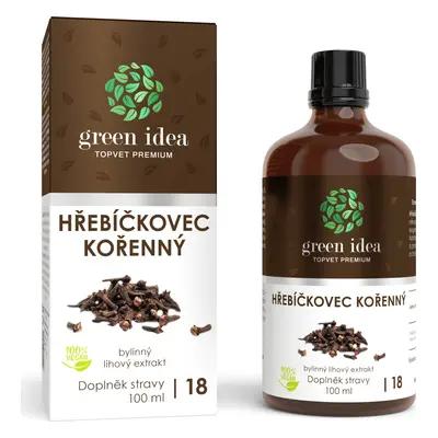 Green idea Bylinný lihový extrakt - Hřebíčkovec GREEN IDEA,100 ml