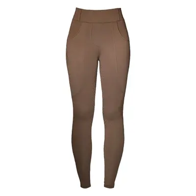 Legíny Compression Champagne Equestrian Stockholm gripem, dámské, beige