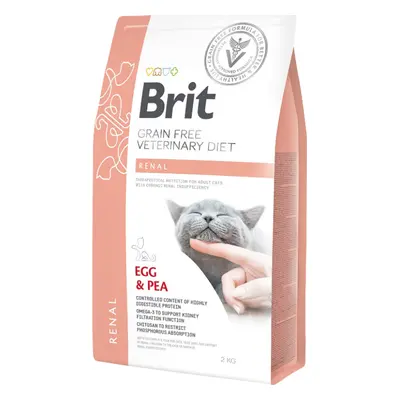 Granule pro kočky Brit VD Cat GF Renal, 2 kg