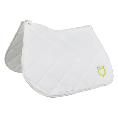 EQUESTRO Dečka podsedlová GP Multilogo EQUESTRO, skoková, white/white/lime