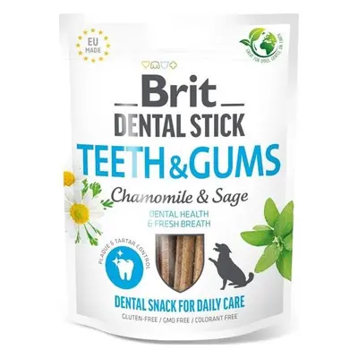 Pamlsky pro psy Brit Dental Stick Teeth&Gums, Chamomile&Sage, 7 ks