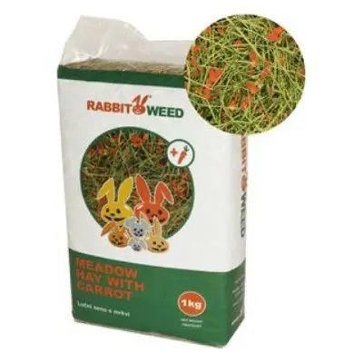 Rabbit Weed Seno pro hlodavce s mrkví RabbitWeed, 1 kg / 40 l