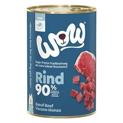 Rebel Dog Konzerva pro psy WOW PUR, hovězí monoprotein, 400 g