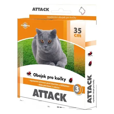 Stachema Obojek antiparazitární Attack 35 cm, kočka