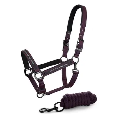 EQUESTRIAN STOCKHOLM Set ohlávky s vodítkem Black Raven Equestrian Stockholm, purple