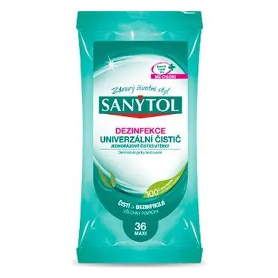 SANYTOL Utěrky dezinfekční, univerzální Sanytol, 36 ks