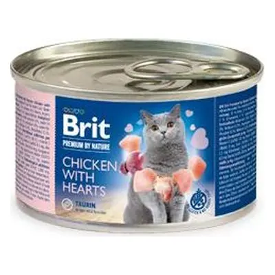 Brit Premium Cat by Nature konz Chicken&Hearts 200 g