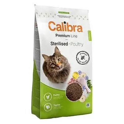 Granule pro kočky Calibra Cat Premium Line Sterilised Poultry, 2 kg