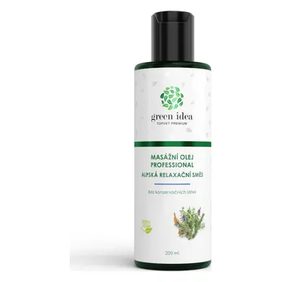 Green idea Olej alpská relaxační směs GREEN IDEA, masážní, 200 ml