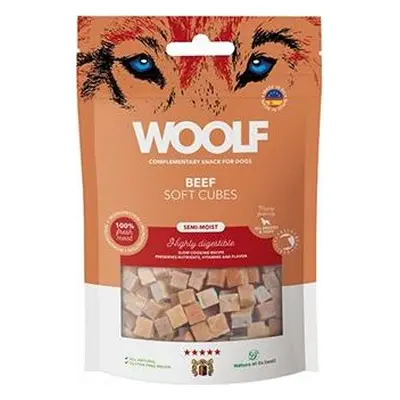 Woolf Pamlsky pro psy WOOLF, Soft Cubes Beef, 100 g