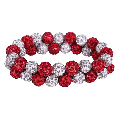 QHP Gumička do vlasů Strass QHP, rood/white