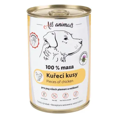 All Animals Konzerva pro psy ALL ANIMALS, kuřecí, 400 g