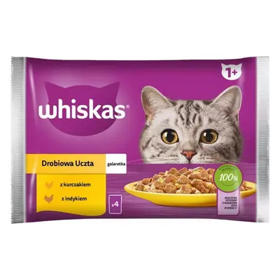 Kapsičky pro kočky Whiskas Core, drůbeží ve šťávě, 4x85 g