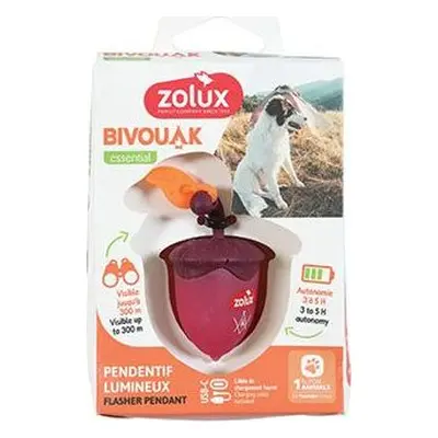 Zolux Světýlko blikací Bivouak USB Zolux, oříšek, red