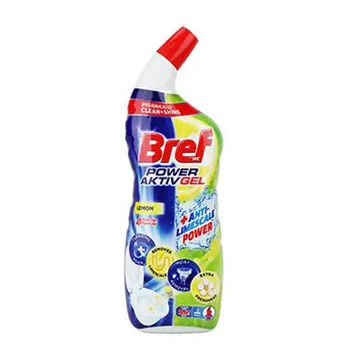 Čistič WC Bref Activ Gel Lemon, 700 ml