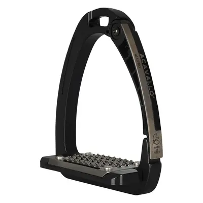 ACAVALLO Třmeny bezpečnostní Arena Alupro Acavallo, 12 cm, total black