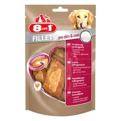 Pochoutka 8in1 Fillets pro skin&coat S 80 g