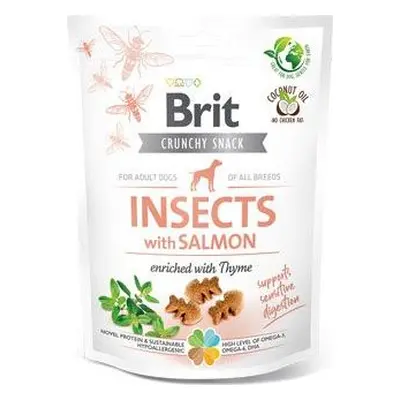 Brit Care Pochoutka pro psy Dog Crunchy Crack. Insec. Salmon Thyme Brit Care, 200 g