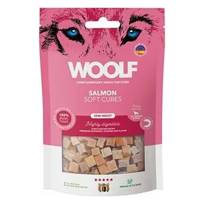 Woolf Pamlsky pro psy WOOLF, Soft Cubes Salmon, 100 g