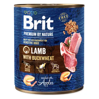 Brit Premium Dog by Nature konz Lamb & Buckwheat 800 g