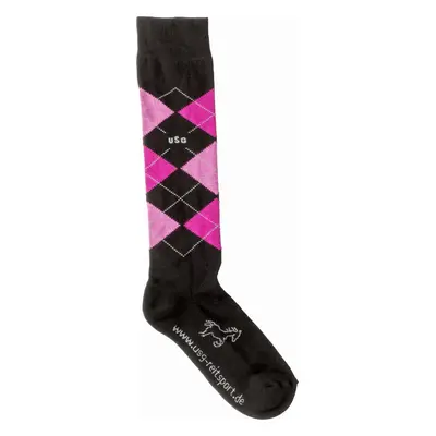 USG Podkolenky jezdecké Caro USG, pár, black/pink/rose