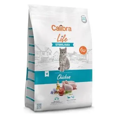 CALIBRA Granule pro kočky CALIBRA, sterilised, kuřecí, 1,5 kg