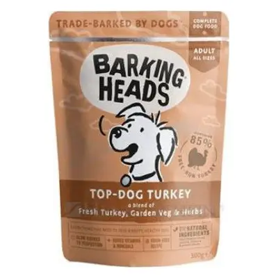 BARKING HEADS Kapsička pro kočky Top Dog Turkey BARKING HEADS, 300 g