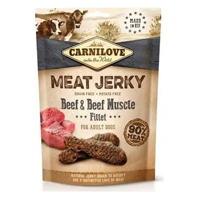 CARNILOVE Pochoutka pro psy Jerky Beef with Beef Muscle Fillet Carnilove, 100 g