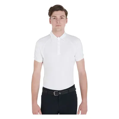 EQUESTRO Triko závodní Slim Fit EQUESTRO, pánské, bílé