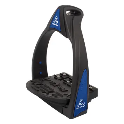 ACAVALLO Třmeny Flexia Acavallo, 12,5 cm, black/royal