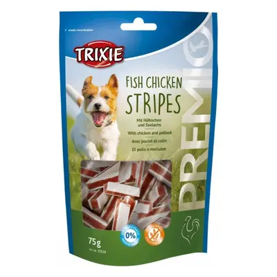 Pamlsky pro psy Trixie Premio STRIPES, kuře a losos, 75g