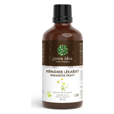 Green idea Bylinný lihový extrakt - Heřmánek lékařský GREEN IDEA, 50 ml