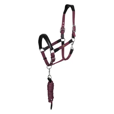 EQUESTRO Set ohlávky a vodítka Lani New EQUESTRO, black/burgundy