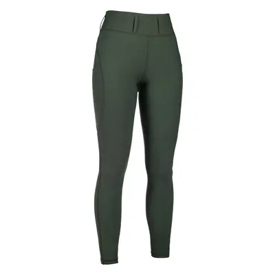 HKM Legíny jezdecké Jil High Waist HKM, s gripem na kolenou, olive green