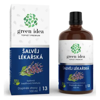 Green idea Tinktura bezlihová - Šalvěj lékařská GREEN IDEA, 100 ml