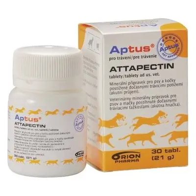 Orion Pharma Animal Health Doplněk pro psy a kočky Aptus® Attapectin™, trávicí potíže, 30 tbl