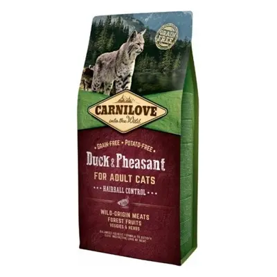 Carnilove Cat Duck&Pheasant Adult Hairball Contr 6 kg