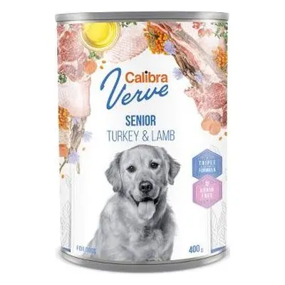 Konzerva pro psy GF Senior Turkey&Lamb Calibra Verve, 400 g