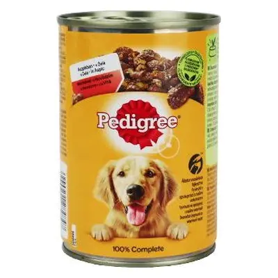 Konzerva pro psy Pedigree Adult, hovězí ve šťávě, 400 g