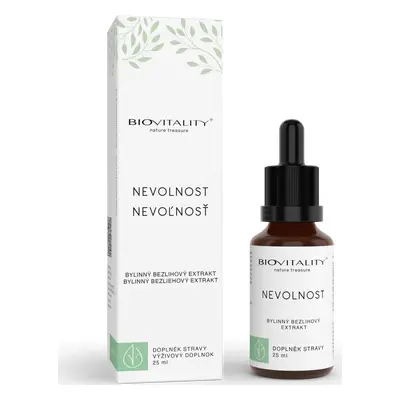 Biovitality Kapky Nevolnost Biovitality, tinktura, 25 ml