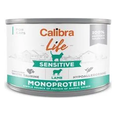 CALIBRA Konzerva pro kočky CALIBRA, jehněčí, 200 g