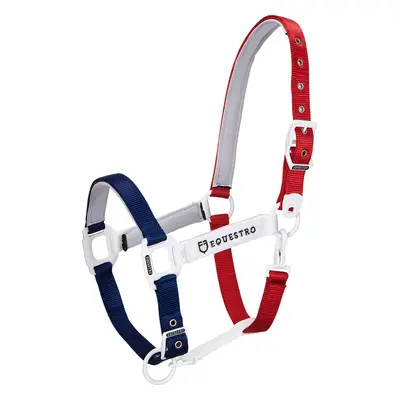 EQUESTRO Set ohlávky s vodítkem Flaggy EQUESTRO, navy/white/red