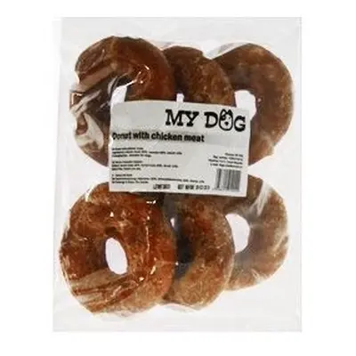 For Dogs and Cats Pochoutka Donut s kuřecím masem 10 cm 6 ks