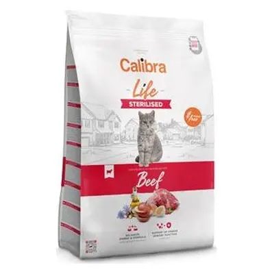 CALIBRA Granule pro kočky CALIBRA, sterilised, hovězí, 6 kg