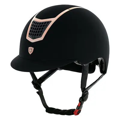 EQUESTRO Helma Eclipse Plain Velvet EQUESTRO, black/rose gold Obvod hlavy: 59-61 cm