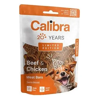 Pamlsky pro psy Calibra Dog Limited Edition Beef&Chicken Bars, 80 g