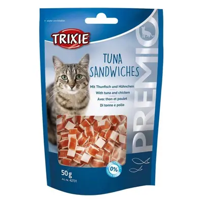 Pamlsky pro kočky Trixie Premio, Tuna Sandwiches, tuňák a kuřecí, 50 g