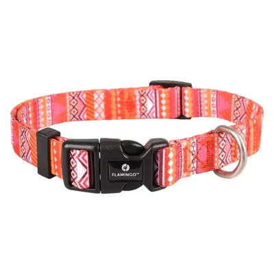 Flamingo Obojek pro psy SYB Flamingo, S, orange/pink