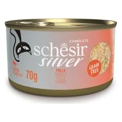 Konzerva pro kočky Schesir Cat Senior Wholefood kuře, 70 g