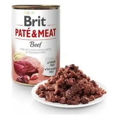 BRIT Konzerva pro psy Paté & Meat Beef Brit, 800 g